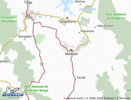 MICHELIN Upper Barron map - ViaMichelin