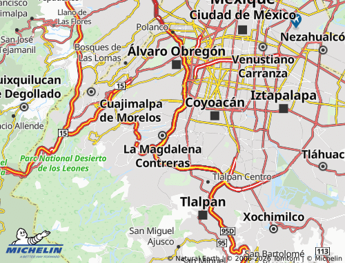 Mappa MICHELIN Ermita Tizapán - ViaMichelin