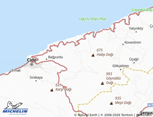 Mappa MICHELIN Çayüstü - ViaMichelin