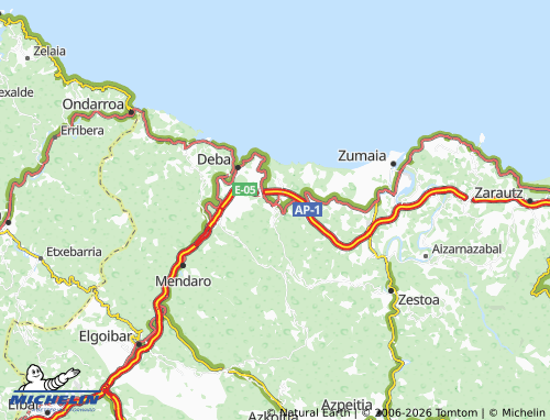 Carte MICHELIN Itziar - ViaMichelin