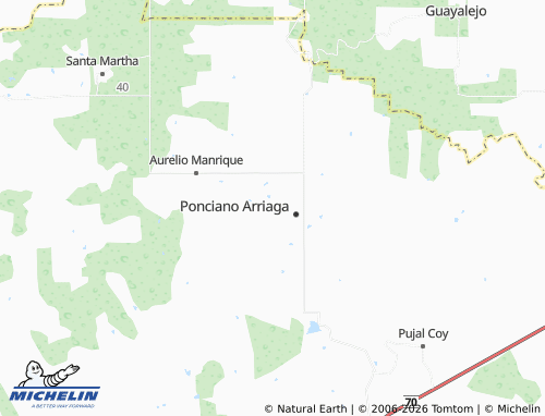 MICHELIN 10 de Abril map - ViaMichelin