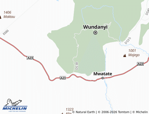 MICHELIN Bura map - ViaMichelin