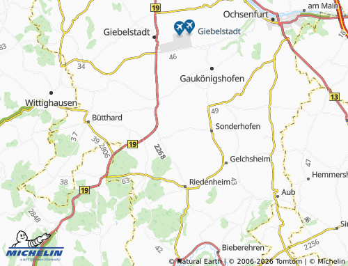Mapa MICHELIN Sächsenheim - ViaMichelin