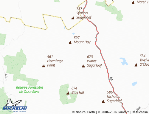 Mappa MICHELIN Hermitage - ViaMichelin