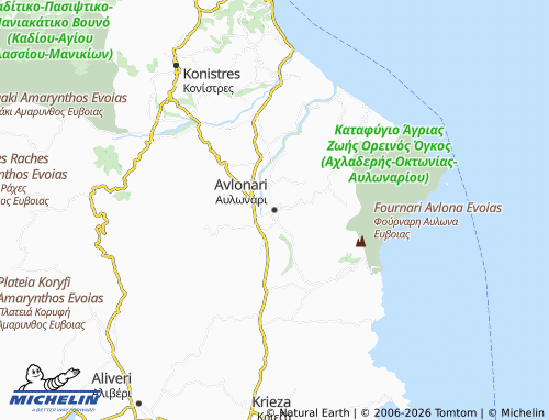 Carte MICHELIN Avlonari - ViaMichelin
