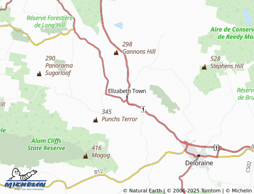 MICHELIN Elizabeth Town map - ViaMichelin