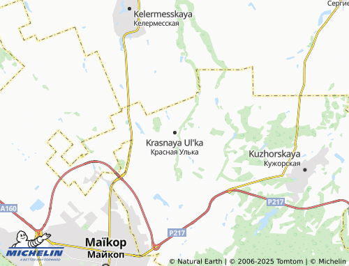 MICHELIN Krasnaya Ul'ka map - ViaMichelin