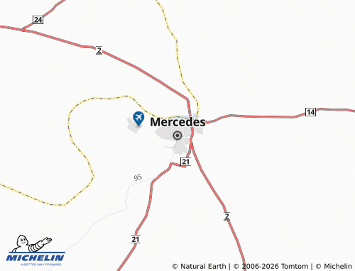Mappa MICHELIN Mercedes - ViaMichelin