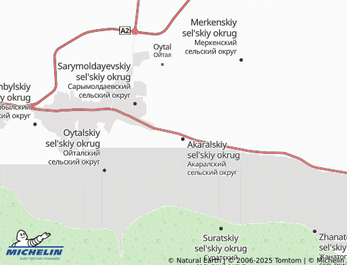 MICHELIN Akaral map - ViaMichelin