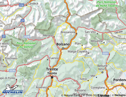 Mappa MICHELIN Bolzano - ViaMichelin