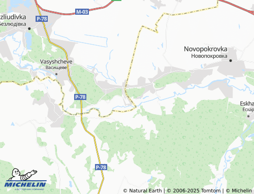 MICHELIN Khmarivka map - ViaMichelin
