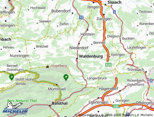 Kaart MICHELIN Waldenburg - ViaMichelin