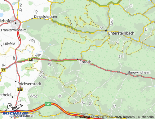 Mapa MICHELIN Ebrach - ViaMichelin