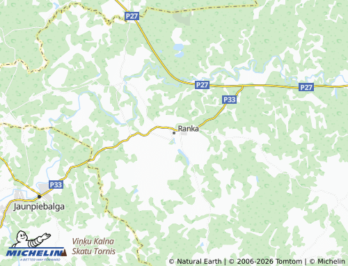 Mapa MICHELIN Rankas pagasts - ViaMichelin