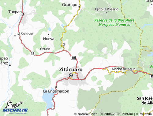 Mapa MICHELIN Manantiales del Rincón - ViaMichelin