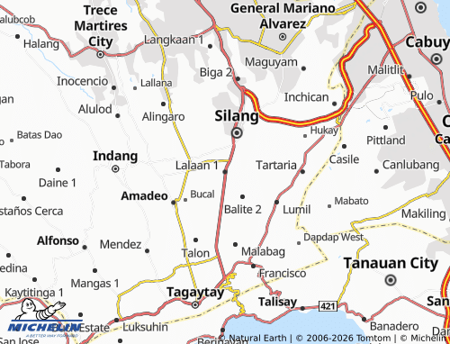 MICHELIN Lalaan 1 map - ViaMichelin
