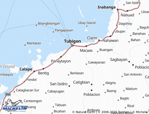MICHELIN Genonocan map - ViaMichelin