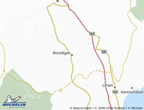 MICHELIN-Landkarte Boradigah - ViaMichelin