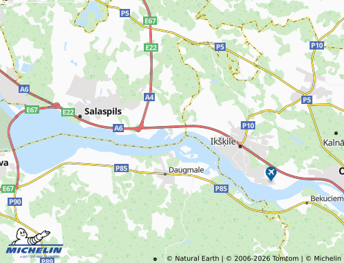 Mapa MICHELIN Saulkalne - ViaMichelin