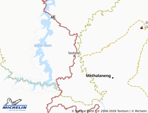 MICHELIN Seshote map - ViaMichelin