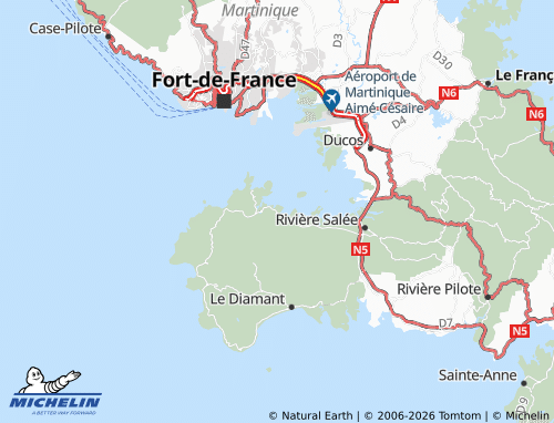 Carte MICHELIN Les Trois-Îlets - ViaMichelin