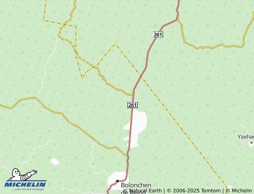 MICHELIN San Antonio Yaxché map - ViaMichelin