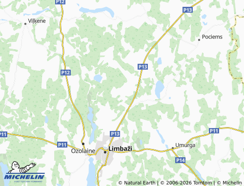 Mapa MICHELIN Priedes - ViaMichelin