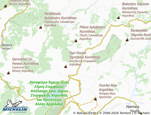 MICHELIN Kefalari map - ViaMichelin