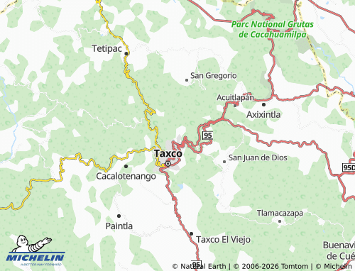 MICHELIN Monte Taxco map - ViaMichelin