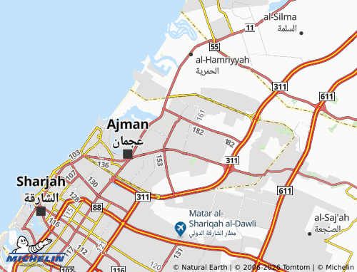 MICHELIN Humaideya 1 map - ViaMichelin