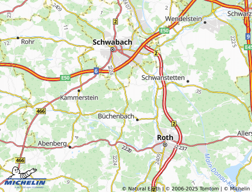 MICHELIN Tennenlohe map - ViaMichelin
