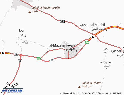 MICHELIN Al Jamiah map - ViaMichelin
