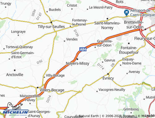 MICHELIN Noyers-Missy map - ViaMichelin
