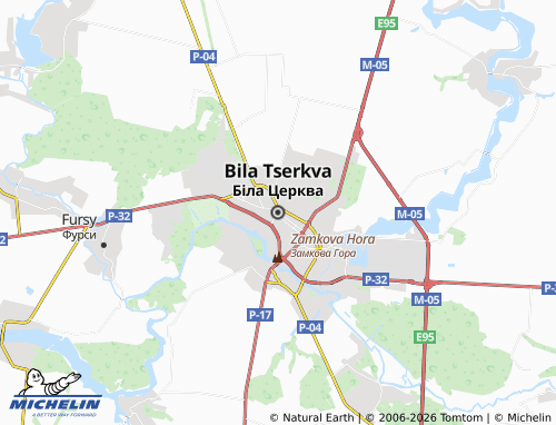 MICHELIN Bila Tserkva map - ViaMichelin