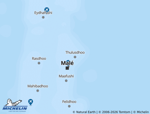 Mappa MICHELIN North Male' - ViaMichelin