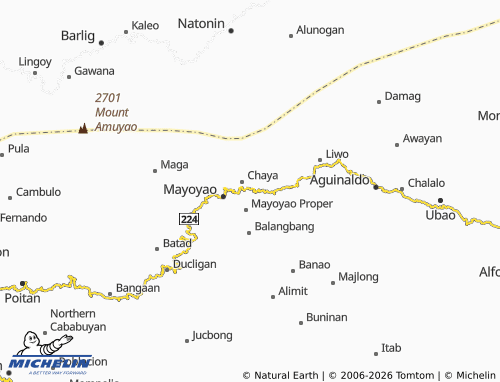 MICHELIN Bongan map - ViaMichelin