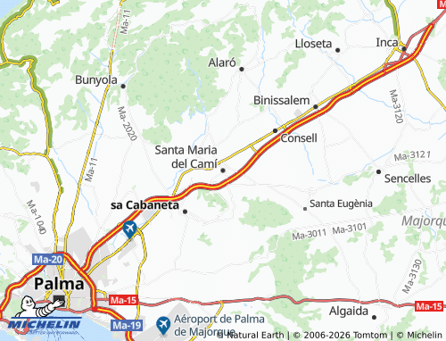 MICHELIN Santa Maria del Camí map - ViaMichelin