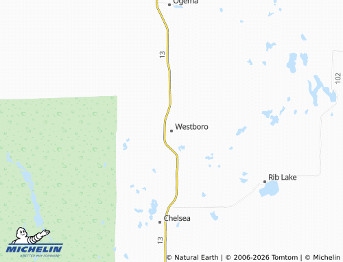 Mappa MICHELIN Westboro - ViaMichelin