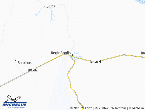 Mapa MICHELIN Reginópolis - ViaMichelin