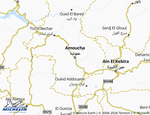 Carte MICHELIN Amoucha - ViaMichelin