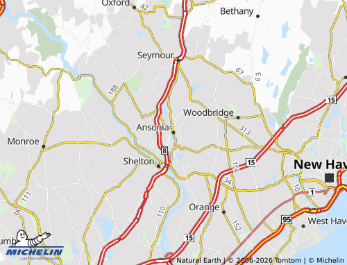 Mappa MICHELIN Ansonia - ViaMichelin