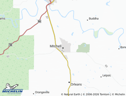 Mapa MICHELIN Mitchell - ViaMichelin