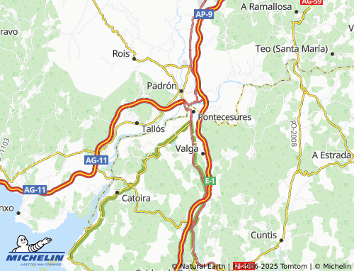 Mapa MICHELIN A Torre - ViaMichelin