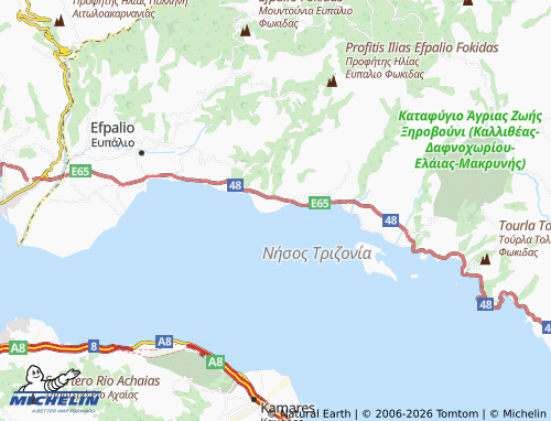 MICHELIN Marathias map - ViaMichelin