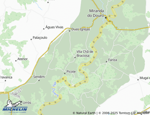 MICHELIN Vila Chã de Braciosa map - ViaMichelin