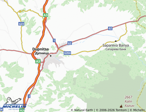Mappa MICHELIN Samoranovo - ViaMichelin