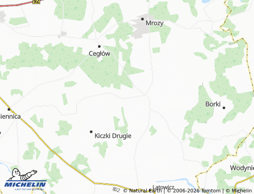 MICHELIN Huta Kuflewska map - ViaMichelin