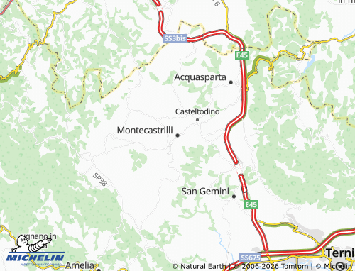 Mapa MICHELIN Montecastrilli - ViaMichelin