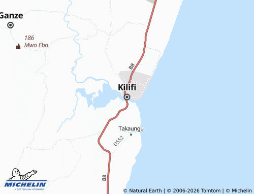 Kaart MICHELIN Kilifi - ViaMichelin