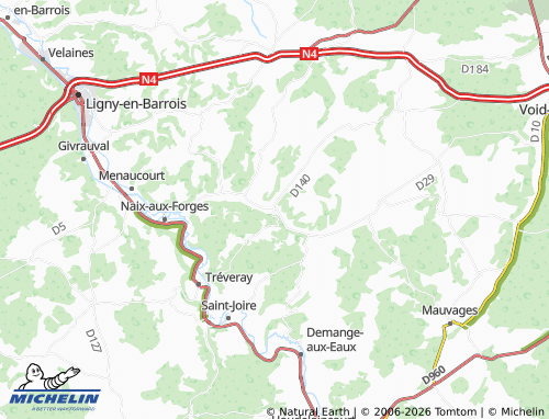 Mapa MICHELIN Marson-sur-Barboure - ViaMichelin
